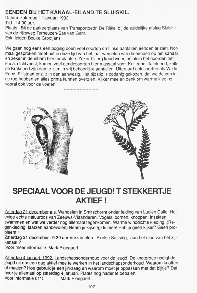 V - Verenidingsblad De Steltkluut | Artikel uit editie april 1992